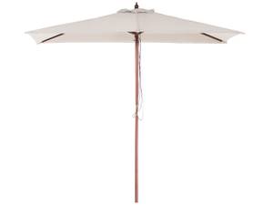 Parasol droit FLAMENCO Beige - Crème - Chêne foncé