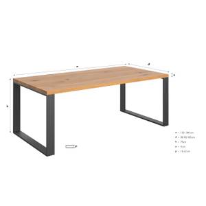 Industrieller Tisch Mova 100 x 140 cm