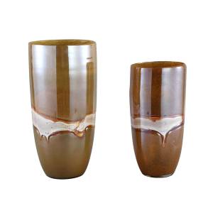 Vase Patty Marron - Verre - 18 x 36 x 18 cm