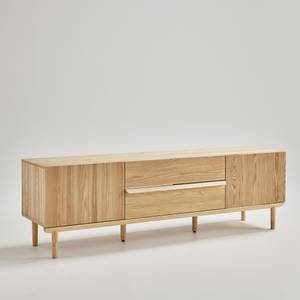 Meuble TV Bergen Marron - En partie en bois massif - 180 x 55 x 44 cm