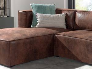 Ecksofa STELLA Braun - Textil - 262 x 64 x 176 cm