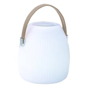 Lampe enceinte bluetooth MINI MAY PLAY Beige - Matière plastique - 17 x 23 x 17 cm