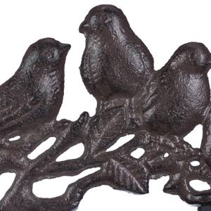 4x Clochettes de porte oiseaux fonte Marron - Métal - 10 x 17 x 17 cm