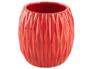 Badezimmer-Zubehör BELEM 3-tlg Rot - Keramik - 11 x 15 x 11 cm