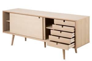 Sideboard Canes Braun - Holz teilmassiv - 180 x 71 x 45 cm