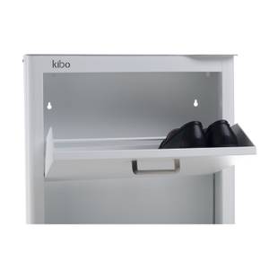 KIBO Schuhschrank, 4 Fächer Weiß