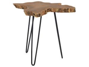 Table basse CAMROSE Noir - Marron - Bois massif - 60 x 56 x 60 cm