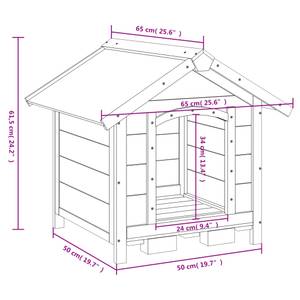 Hundehütte 3028711 Braun