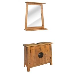 Badmöbel Set 246040 (2er Set) Braun - Massivholz - Holzart/Dekor - 70 x 63 x 32 cm