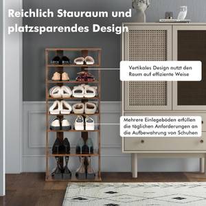 Schuhständer höheverstellbar Braun - Holzwerkstoff - 27 x 110 x 46 cm