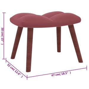 Relaxsessel mit Hocker 3011641-2 Pink