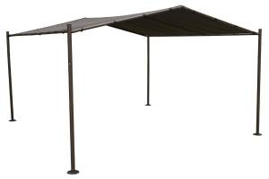 Gartenlaube CERTELI Grau - Metall - 400 x 257 x 400 cm