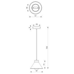 Hängeleuchte RIAN Tiefe: 17 cm