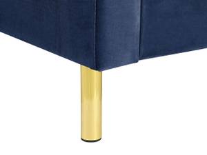 Doppelbett VILLETTE Blau - Gold - Marineblau - Breite: 185 cm