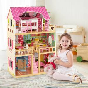 Puppenhaus TP10159PI Pink - Holzwerkstoff - 30 x 91 x 59 cm