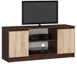 TV-Schrank K120 2T 1S CLP Eiche Sonoma Dekor - Wenge Dekor