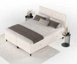 Boxspringbett Gwen Creme - 160 x 110 x 208 cm - H3