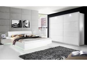 Doppelbett Sophie 1-1 Weiß - Holzwerkstoff - 286 x 88 x 243 cm