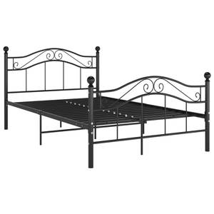 Cadre de lit 3011077 Noir - Largeur : 127 cm