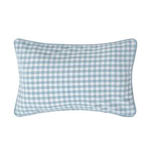 Gingham-Kissenbezug Blau - 30 x 50 cm