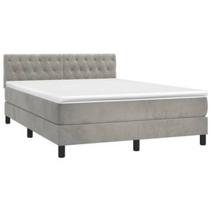 Boxspringbett 3017268-17 Hellgrau - 144 x 203 cm