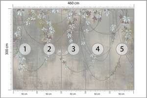 Fototapete BLUMEN Beton Optik Vintage 460 x 300 x 300 cm