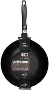 Wok-Pfanne Antares Schwarz - Naturfaser - 2 x 9 x 30 cm