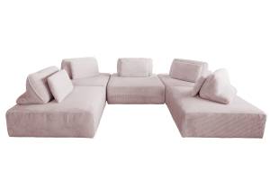 Modulsofa WIOLO SOFT 5 Module 5 Kissen Pink