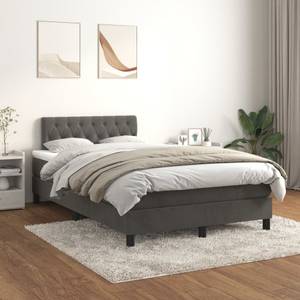 Boxspringbett 3017290-22 Dunkelgrau - Breite: 120 cm