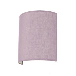 Wandleuchte ALICE Violett - Metall - Textil - 20 x 23 x 9 cm