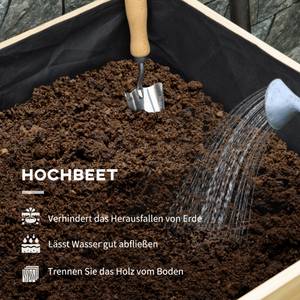 Hochbeet 84H-022V00GN Massivholz - 60 x 165 x 86 cm