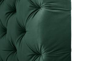 Lit boxspring SINDAR avec visco-topper Noir - Vert foncé - Largeur : 182 cm - Noir