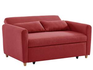 Schlafsofa AYLA Rot - Textil - 87 x 86 x 140 cm