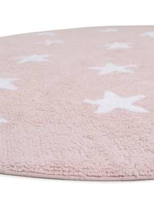 Waschbarer Kinderteppich Pink - Naturfaser - 150 x 1 x 150 cm