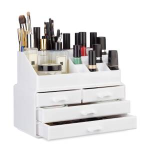 Make Up Organizer mit 4 Schubfächern Weiß