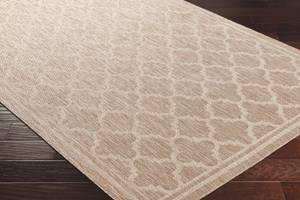 Tapis ZAKYNTHOS Marron - Matière plastique - Textile - 160 x 1 x 213 cm