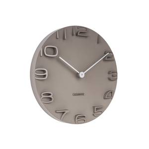 Horloge On the Edge Gris - Matière plastique - 42 x 42 x 5 cm