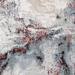 Tapis NEW YORK Gris - Rouge - Matière plastique - Textile - 160 x 1 x 220 cm