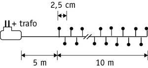 Guirlande lumineuse LED Profondeur : 1000 cm