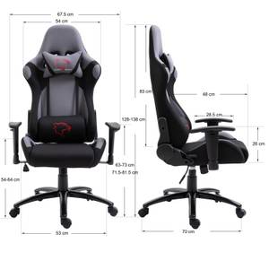 Fauteuil des jeux FG38 Noir - Bleu