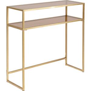 Console Loft Doré - Métal - 85 x 80 x 30 cm