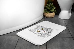 Badteppich Katze Tiere 90 x 60 x 90 cm