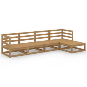 Garten-Lounge-Set (5-teilig) 3009925-2 Massivholz - Holzart/Dekor - 70 x 30 x 70 cm