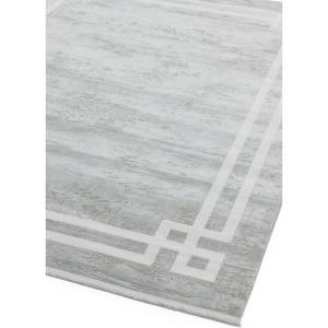 Tapis de salon moderne tissé main GRECO Gris lumineux - 200 x 290 cm