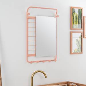 Wandspiegel HAMMER PINK Pink - Metall - 5 x 70 x 50 cm
