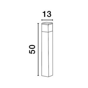 Wegeleuchte FERRON Höhe: 50 cm