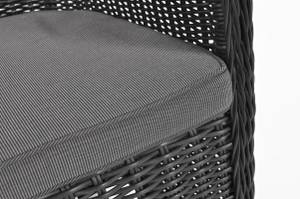 Gartensessel ATENA Schwarz - Rattan - 59 x 89 x 58 cm