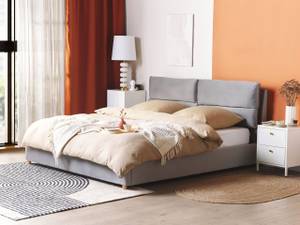 Doppelbett BATILLY Grau - Hellgrau - 194 x 224 cm