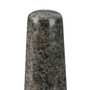 Granit Mörser mit Stößel 16 cm Grau - Stein - 16 x 8 x 16 cm