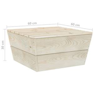 Mobilier de jardin Beige - Bois massif - Bois/Imitation - 60 x 30 x 60 cm